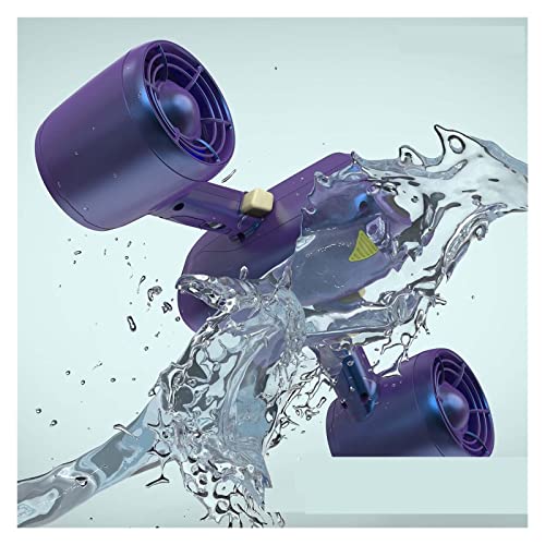 Underwater Scooter, Underwater Propeller Diving Booster Underwater Shooting Aircraft Diving Equipment Handheld Swimming for Scuba Diving Snorkeling Pool(Dark Blue)