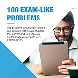 PPI Six-Minute Solutions for Civil PE Exam: Construction Depth Problems, 2nd Edition – Contains Over 100 Practice Problems for the NCEES PE Civil Construction Exam