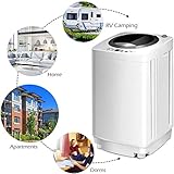 Giantex Portable Washing Machine, Full Automatic Washer and Dryer Combo, with Built-in Pump Drain 8 LBS Capacity Compact Laundry Washer Spin Dryer for Apartment RV Dorm