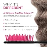 FHI Heat UNbrush Detangling Brush for Pain-Free Brushing on All Wet or Dry Hair Types — Durable DuoFlex Anti-Static Bristles, Lightweight Handle, Vented Hair Brush, Cherry Blossom