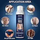 YOURTONE Hair Removal Spray Foam for Men, No Irritation Hair Removal Cream, Safe Hair Depilatory for Male underarm, Chest, Back, Legs, Suitable For All Skin Types