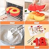 Silicone Numbers Cake Molds, 3D Digital Baking Silicone Mould,10Inch Large Number Cake Pan Set 0-9 Numbers Cake Pan Silicone Baking Pans for Birthday and Wedding Anniversary 3D Baking Molds Numbers