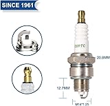 PK4 TORCH E6RTC Spark Plug Replace for NGK BPR6HS Spark Plug, for BOSCH WR7BC Spark Plug, for CHAMPION RL82YC Spark Plug, for DENSO IWF20 W20FPR-U Spark Plug, for TORO 418, OEM