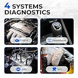 OBD2 Scanner TOPDON AD500, Oil SAS Throttle TPMS BMS EPB Reset, Engine ABS SRS Transmission, Diagnostic Scan Tool, AutoVIN, Car Check Engine Code Reader with Battery Test, Lifetime Wi-Fi Free Update