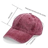 3PCS Classic Baseball Cap, Low Profile Hats Adjustable Washed Plain Baseball Hat Cap Dad Hat for Men Women (Black+Navy Blue+Burgundy)