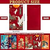 AnyDesign Chinese New Year Red Envelopes 6 Design Foil Gold Red Packet China Chic Hong Bao 3.5 x 6.7Inch Spring Festival Lucky Money Pockets for Wedding Chinese Lunar Year, 36 Pack