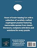 600 Cryptogram Puzzles Large Print: Classic Crypto Quotes and Cryptoquips from Timeless Books - Puzzle Book for Adults and Smart Kids. Includes Hints ... (Classic Literature Cryptograms Puzzle Books)