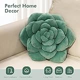 OtGalk Succulent Pillow - Hand-Stitched Plush Decorative Throw Pillow. Plant-Shaped Pillows and Flower Pillows, Plush Cushions for Bedroom and Home Decoration, 19.7in/50CM