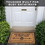 Not a Trap Door Doormat Outdoor 30x17 Inch, Definitely Not a Trap Door Mat, Definitely Not a Trap Door Outdoor Doormat, Definitely Not a Trap Door Rug, Dnd Decor, Funny Nerd Gift, Funny Geek Decor