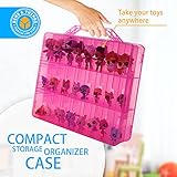 Bins & Things Toys Organizer Storage Case with 48 Compartments Compatible with LOL Surprise Dolls, Organiser for Toys, LPS Figures, Shopkins and Calico Critters for Kids