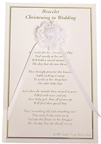Girls Christening to Wedding Bracelet (One Size/White)