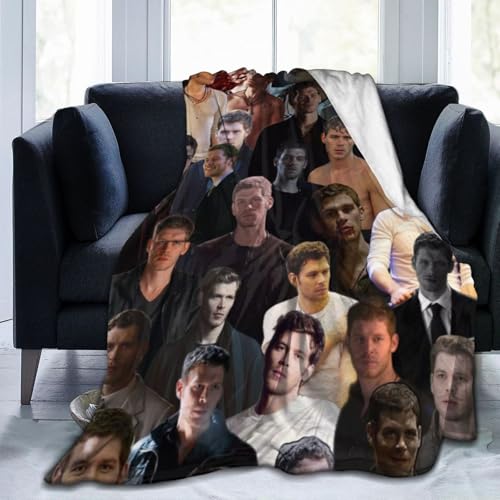 Belikerem Klaus Mikaelson Throw Blanket Fleece Blanket Soft Cozy Flannel Blanket Lightweight Plush Blanket (3Sizes)