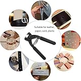 WUTA Leather Piercer Leather Craft Hole Punch Tools Hand-Held Silent Pliers Diamond Sewing Stitching Chisel Pricking Iron