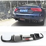 Compatible For Audi B8.5 A5 S5 RS5 2012 2013 2014 2015 2016 Carbon Fiber Rear Bumper Diffuser Lip Spoiler High Quality Car Accessories(Coupe)