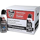 Falcon Safety Dust Off DPSXLRCP Compressed Gas, 10 Oz, Pack of 12