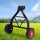 Weed Wacker Wheel, Universal Adjustable Support Wheels Auxiliary Wheels for Mower, Efficient Mowing, String Trimmer Support Wheel Attachment for Weed Trimmer, Grass Cutter