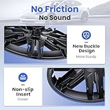 Atuvin Hubcaps Wheel Cover for Tesla Model Y Wheel Covers 19 inch Compatible with Tesla Model Y 2024 2023 2022 2021 Hubcaps Set of 4 -(Matte Black, Model y)