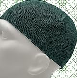 Kapobia Kufi Hats for Men, Muslim Clothes for Men,%100 Breathable Skull Beanie, Crochet Cap, Handicraft Taqiyah, Cufi, Kufe (10 Pieces, Mixed Colors)