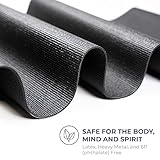 Sunshine Yoga Voyage Yoga Mat, 6 Pack, 72" x 24" Professional Studio and Gym Bulk Yoga Mats, 5mm Thick, Durable, Anti-Tear, Non Slip Fitness and Exercise Mats, Black