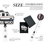 Cusrtyh, Wee Woo Funny Responder Ambulance Retractable Badge Reel with Alligator Clip，Gift for Paramedic Nurse Doctor Medical Worker,Emergency Bus Driver,Rapid Response Team Trauma Team,YXZ033