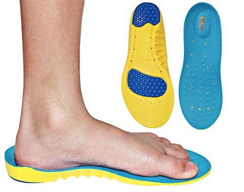 Children's Athletic Memory Foam Insoles for Arch Support and Comfort for Active Children ((24 CM) Kids Size 2-6)