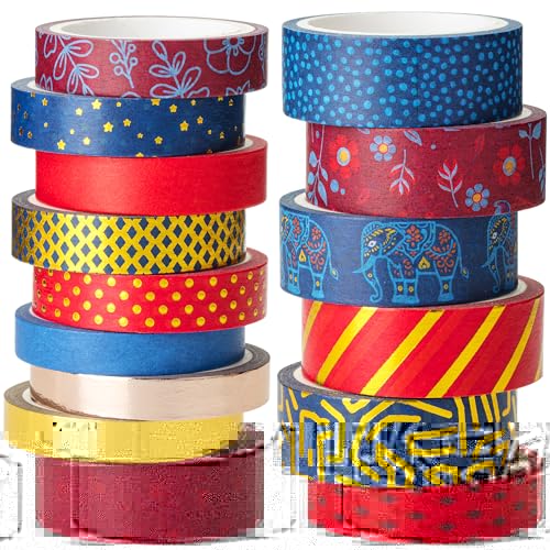 Mr. Pen- Washi Tape Set, 15 Rolls, Gilded Grandeur, Metallic Foil, Decorative Tape, Washi Tapes, Scrapbook Tape, Scrapbook Washi Tape for Journaling, Craft Tape, Washy Tape, Washy-Tape