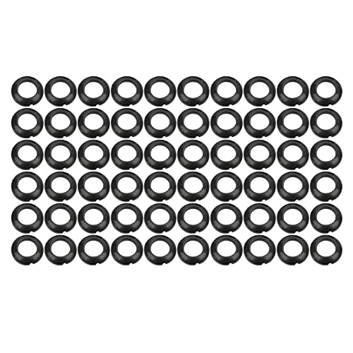 Alomejor 60PCS Rubber Ring Winding Check Fishing Rod Elastic Winding Check Dress Ring for Fly Spinning(9.5MM)