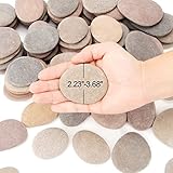 [About 98 PCS - 103 PCS](18.1 Pounds) Painting Rocks,2.23"-3.68" River Rocks,Flat Stones