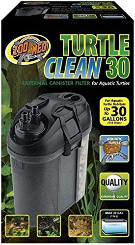 Zoo Med Turtle Clean 30 External Canister Filter for Aquatic Turtle Habitatsup To 30 gallon