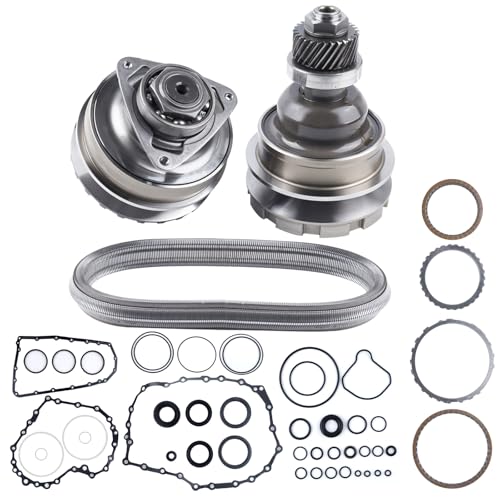 Transmission CVT Auto Drive Pulley Set With Belt/Chain Compatible with 2007-2012 Nissan Altima Sentra Rogue Maxima Murano Quest Versa Serena Bluebird Sylphy 901047 RE0F10A JF011E 30Teeth
