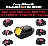 MIL18DL Adapter for Milwaukee to for Dewalt Battery, for Milwaukee M18 18V Lithium Battery Convert to for Dewalt 20V MAX XR Lithium Battery,Power for Dewalt 20V Cordless Tools