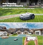 RoboUP T1200Pro Robot Lawn Mower Wire Free - RTK+Vision Mapping, AI Obstacle Avoidance, UP to 0.37 Acre, APP Control, Virtual Boundaries, Automatic Robotic Lawnmower, Multi-Zone Management