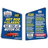 Lucas Oil 10683 Hot Rod & Classic Car SAE 10W-40 Motor Oil - 5 Quart