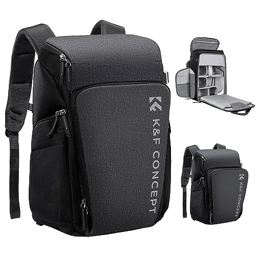 K&F Concept Professional Camera bags for photographers 25L Large Capacity Camera Case Waterproof Photography Camera Backpack for Dslr Cameras