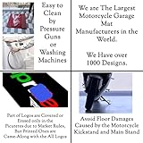 Motorbike Mat for Honda Bike, CBR,1000RR,FIREBLADE SP,Rebel,NC750X DCT,Adventure,Africa Twin,CRF,PCX Bikes Motorcycle Garage Mat HRC Parking Pad-Garage Service Paddock Pit Protector Showroom Carpet