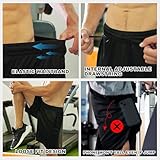 BALENNZ Athletic Shorts for Men with Pockets and Elastic Waistband Quick Dry Activewear