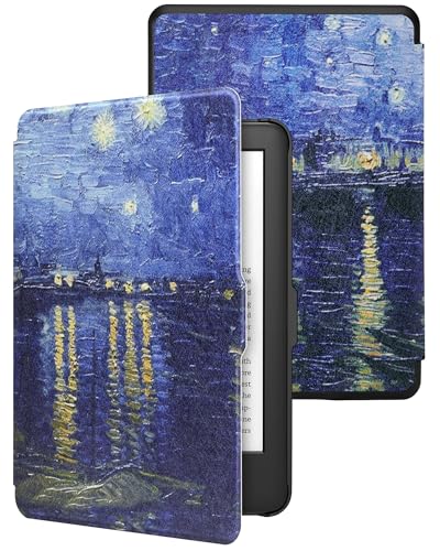 WALNEW Case for 6” Kindle Paperwhite 2012-2017(Model No.EY21 or DP75SDI) - PU Leather Case Smart Protective Cover Only Fits Old Generation Kindle Paperwhite Prior to 2018