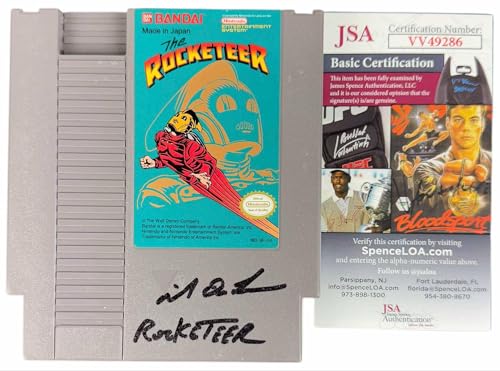 Mike De Luna signed NES Game Cartridge Entertainment System The Rocketeer Autograph JSA Authentication