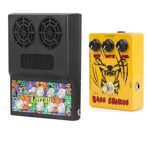 Caline 20W Bass Amp Rechargeable Mini Bass Amplifer Combo and Caline BASS Chorus Pedal CP-83
