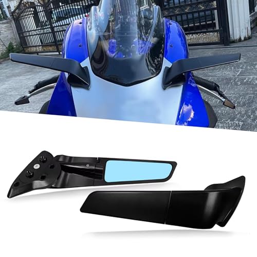 For 360° Adjustable Rearview Side Mirrors YZF R6 r6 2017-2020 YZF R7 r7 2021 2022 2023 Winglet Side Mirror Kits Motorcycle Accessories