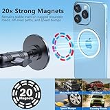 DIAMOOKY Metal Ultra Magnetic Phone Mount for Toyota 4Runner 2024 2023 2022-2010 Accessories 5th Gen 4runner Dash Cell Phone Holder Adjustable Phone Stand Fit for All Smartphone for MagSafe