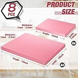 Hanaive Pink Insulation Foam, 12 x 15" and 12 x 7.5" Insulating XPS Foam Board Rectangles Foam Sheets for Art Supplies or Home Improvements Projects Wall Window(8 Pcs,Thickness：1 Inch)