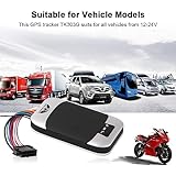 GPS Tracker, Car Kill Switch Anti Theft, GSM SMS GPRS GPS Tracker for Motorcycle Motorbike Vehicle, Cut Off The Oil and Power System Remotely, Locator Tracking Device - Subscription norequired