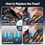 JOREST 300Pcs Car Fuse Assortment Kit, 160 Mini Blade Fuses Automotive + 90 Standard Auto Fuses + 50 Micro Fuse + 1 Puller – for Car/RV/Truck/Motorcycle(2Amp 3A 5A 7.5A 10A 15A 20A 25A 30A 35A 40A)