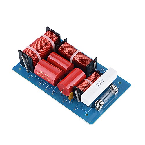 3 Way Frequency Divider, 800W HiFi Frequency Dividers Crossover Filters for 8-12 Inches Speakers