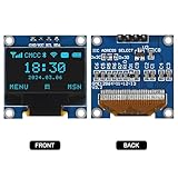 AITRIP 10 Pieces 0.96 Inch OLED I2C IIC Display Module 12864 128x64 Pixel SSD1306 Mini Self-Luminous OLED Screen Board Compatible with Arduino Raspberry Pi-Blue