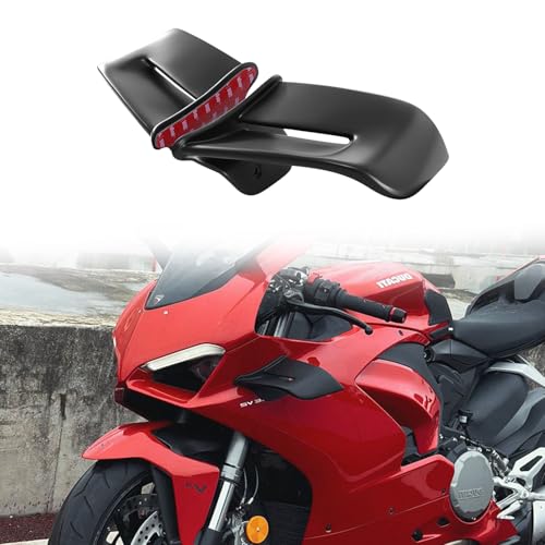 Fairing Wing for Panigale, Motorcycle Side Spoiler Wing for Ducati Panigale V2 V2s 2020-2023, Motorcycle Wind Fin Fairing Accessories (Matte Black)