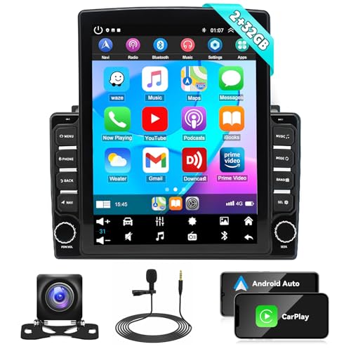 CarPlay Android Auto Car Audio - Android 13.0 Double Din Stereo Multimedia Receiver 9.7 Inch Touch Screen Car Radio with GPS Bluetooth ＆ Backup Camera for Nissan Frontier Xterra 2009-2014