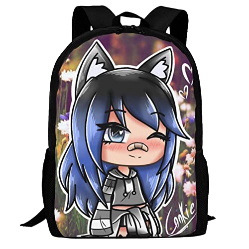 DHCUTE Casual Backpack Ga_cha Cute Life Large Capacity Schoolbag Shoulders Bag Daypack For Adults And Children