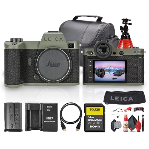 Leica SL2-S Reporter Edition Mirrorless Camera (10891) + 64GB Memory Card + Camera Bag + Flexible Tripod + Cleaning Kit + HDMI Cable + Hand Strap + Card Wallet + Card Reader + Lens Cap